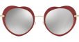 MIU MIU EYEWEAR Noir heart shaped sunglasses