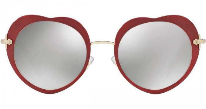 MIU MIU EYEWEAR Noir heart shaped sunglasses