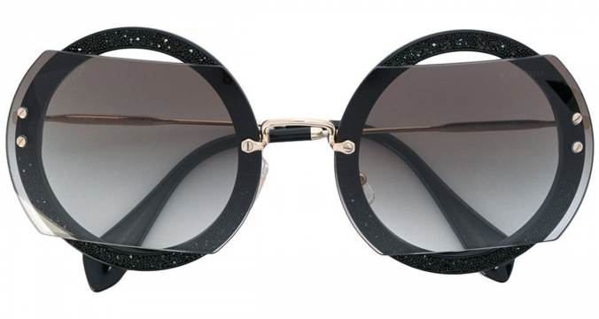 MIU MIU EYEWEAR round frame sunglasses