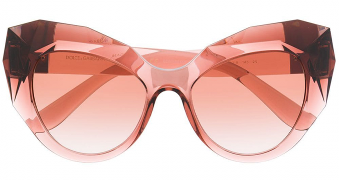 DOLCE & GABBANA EYEWEAR oversized cat-eye sunglasses