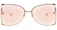 GUCCI GOLD PLATED OVERSIZED FRAME