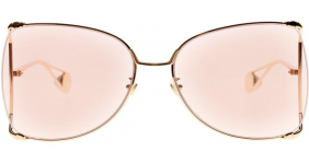 GUCCI GOLD PLATED OVERSIZED FRAME