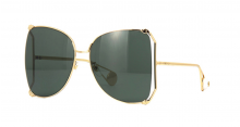 GUCCI GOLD PLATED OVERSIZED FRAME