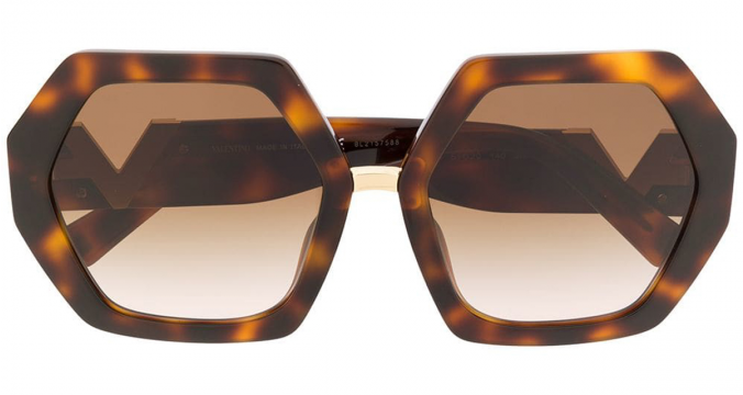 VALENTINO EYEWEAR oversized frame sunglasses