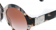 DOLCE & GABBANA EYEWEAR thick round frame sunglasses
