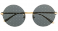 DOLCE & GABBANA EYEWEAR round frame polka dot sunglasses