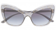 DOLCE & GABBANA EYEWEAR logo cat eye sunglasses