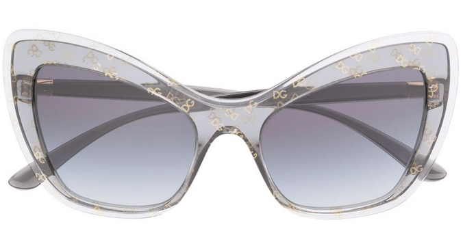 DOLCE & GABBANA EYEWEAR logo cat eye sunglasses