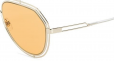 DOLCE & GABBANA EYEWEAR orange lens aviator sunglasses