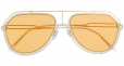 DOLCE & GABBANA EYEWEAR orange lens aviator sunglasses