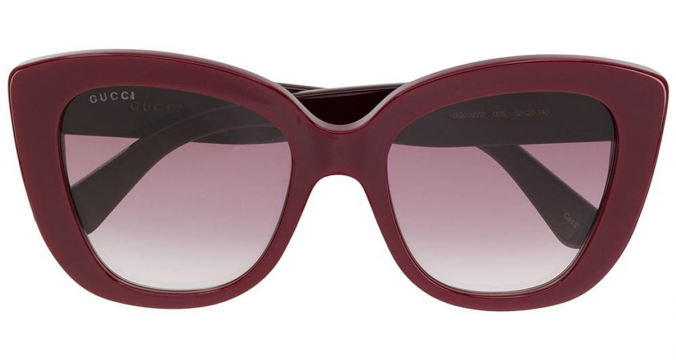 GUCCI EYEWEAR oversized frame sunglasses