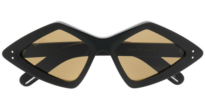 GUCCI EYEWEAR diamond frame sunglasses