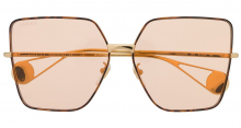 GUCCI EYEWEAR oversized square frame sunglasses