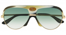 GUCCI EYEWEAR logo aviator sunglasses