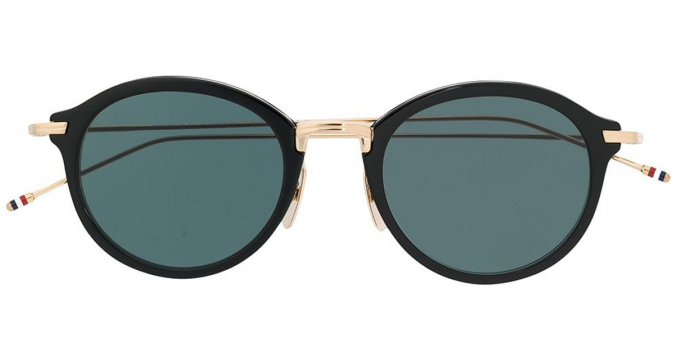 THOM BROWNE EYEWEAR round frame sunglasses
