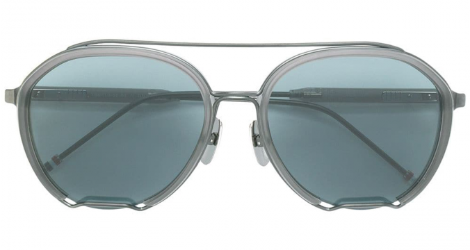 THOM BROWNE EYEWEAR round sunglasses