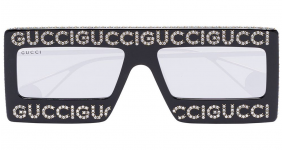 GUCCI EYEWEAR black rhinestone...