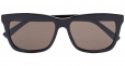 GUCCI EYEWEAR black wide rim sunglasses