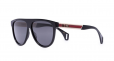 GUCCI EYEWEAR black round aviator style sunglasses