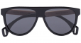 GUCCI EYEWEAR black round aviator style sunglasses
