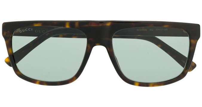 GUCCI EYEWEAR tortoiseshell square frame sunglasses