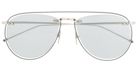 THOM BROWNE EYEWEAR silver-tone...