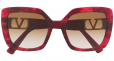 VALENTINO V-LOGO SQUARE SUNGLASSES