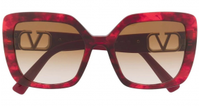 VALENTINO V-LOGO SQUARE SUNGLASSES