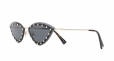VALENTINO crystal-embellished triangular-frame sunglasses