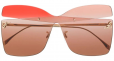 FENDI Kaligraphy colour-block sunglasses