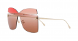 FENDI Kaligraphy colour-block sunglasses