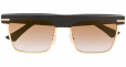 CUTLER & GROSS 1359-01 BLACK TAXI & GOLD SUNGLASSES